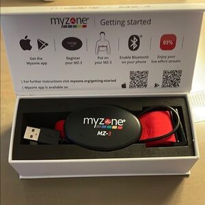 MZ-3 Black and Red Heart Rate Monitor